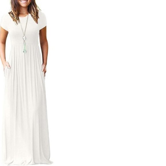White maxi summer dress, NWT, S - Picture 11 of 15